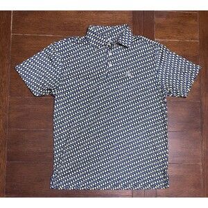 Men’s Rhoback Size S Yellow And Black Wisconsin Performance Golf Polo